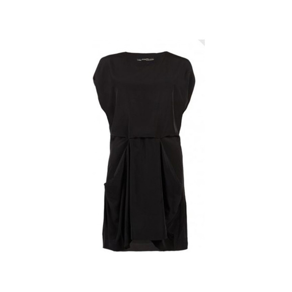 All Saints Black 'Saelde' Dress with Front Pockets - Picture 3 of 6